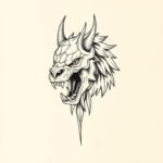 Geometric Cerberus Tattoo