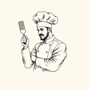 Geometric Chef Tattoo