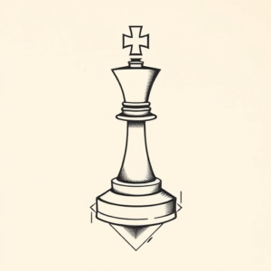 Geometric Chess Tattoo