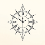 Geometric Clock Tattoo