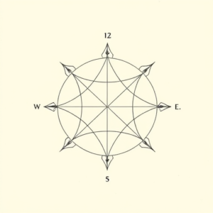 Geometric Coordinates Tattoo