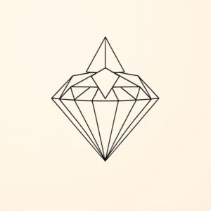 Geometric Diamond Tattoo