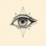 Geometric Eye Tattoo