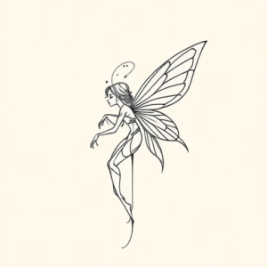 Geometric Fairy Tattoo