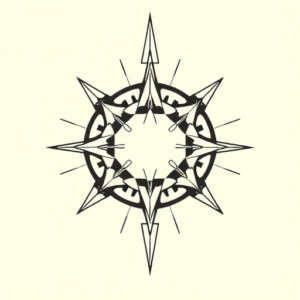 Geometric Fallout Tattoo