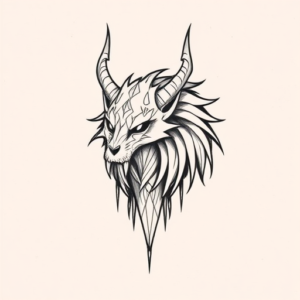 Geometric Fenrir Tattoo