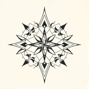 Geometric Gambling Tattoo