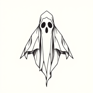 Geometric Ghost Tattoo