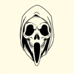 Geometric Ghostface Tattoo