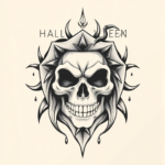 Geometric Halloween Tattoo