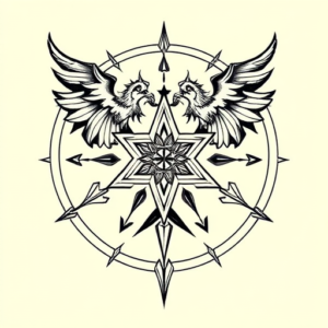 Geometric Hecate Tattoo