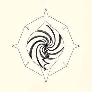 Geometric Helix Tattoo