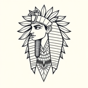 Geometric Horus Tattoo