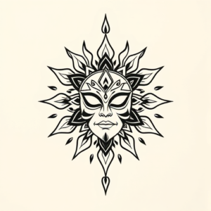 Geometric Kali Tattoo