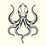 Geometric Kraken Tattoo