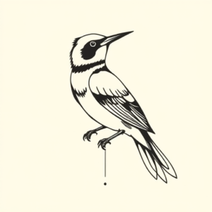 Geometric Mockingbird Tattoo