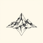 Geometric Mountain Tattoo