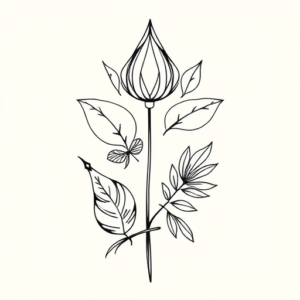 Geometric Nature Tattoo