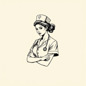 Geometric Nurse Tattoo