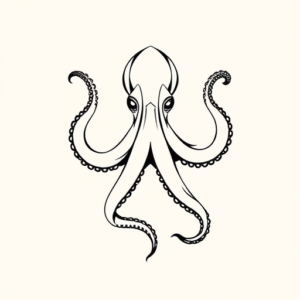 Geometric Octopus Tattoo