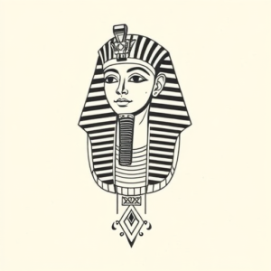 Geometric Pharaoh Tattoo