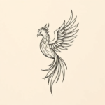 Geometric Phoenix Tattoo