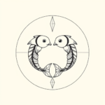 Geometric Pisces Tattoo