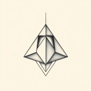 Geometric Pyramid Tattoo