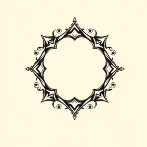 Geometric Scroll Tattoo