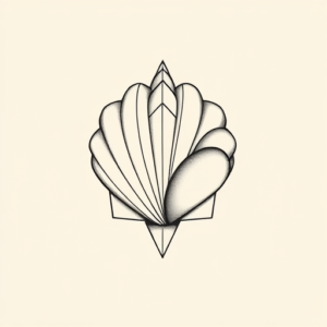 Geometric Shell Tattoo