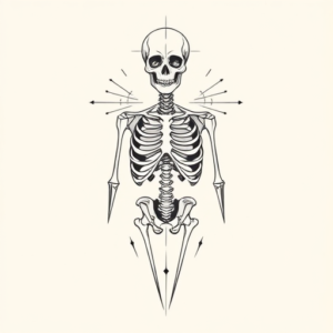 Geometric Skeleton Tattoo