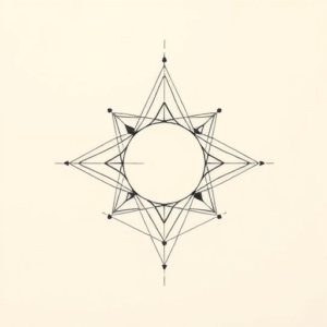 Geometric Space Tattoo