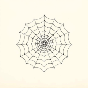 Geometric Spiderweb Tattoo