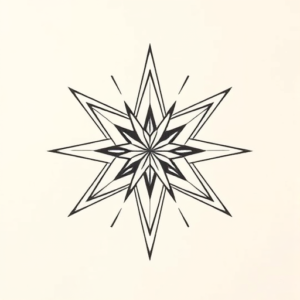 Geometric Star Tattoo