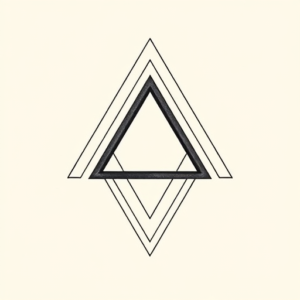 Geometric Triangle Tattoo