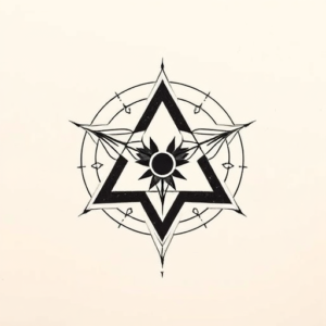 Geometric Trinity Tattoo