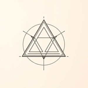 Geometric Triquetra Tattoo