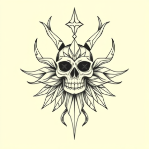 Geometric Voodoo Tattoo