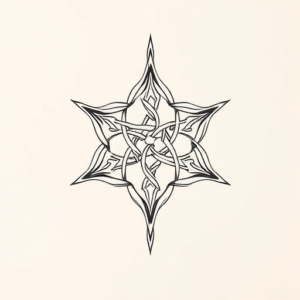 Geometric Yggdrasil Tattoo