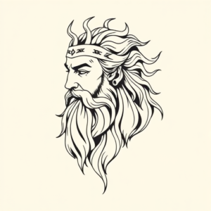 Geometric Zeus Tattoo