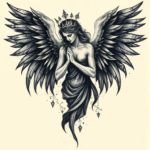 Gothic Angel Tattoo
