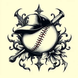 Gothic Baseball Tattoo
