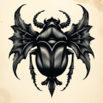 Gothic Beetle Tattoo