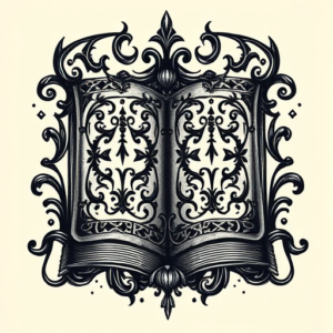 Gothic Book Tattoo