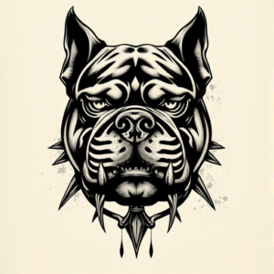 Gothic Bulldog Tattoo
