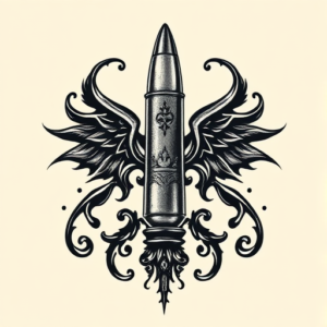 Gothic Bullet Tattoo