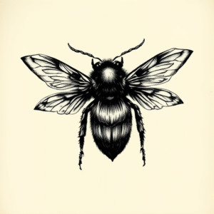 Gothic Bumblebee Tattoo
