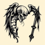 Gothic Cartoon Tattoo