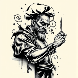 Gothic Chef Tattoo