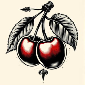 Gothic Cherry Tattoo
